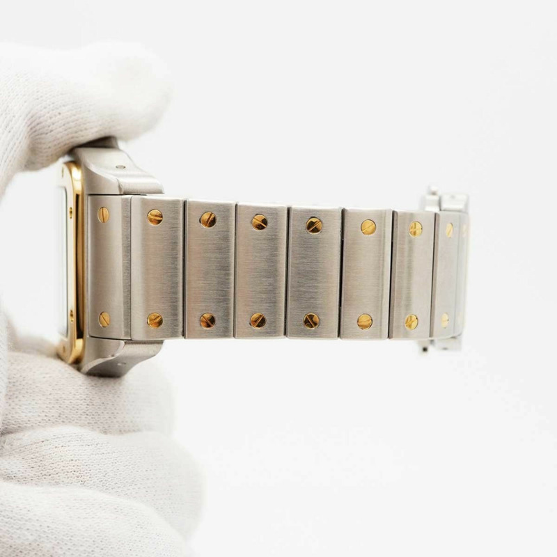 卡地亞 Santos 100 LM W200728G 銀色錶盤男士腕錶-5