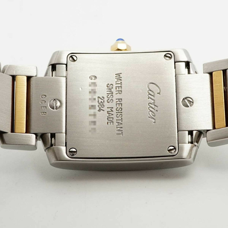 卡地亞 Tank Française SM 雙色 W51007Q4 白色錶盤女錶-4