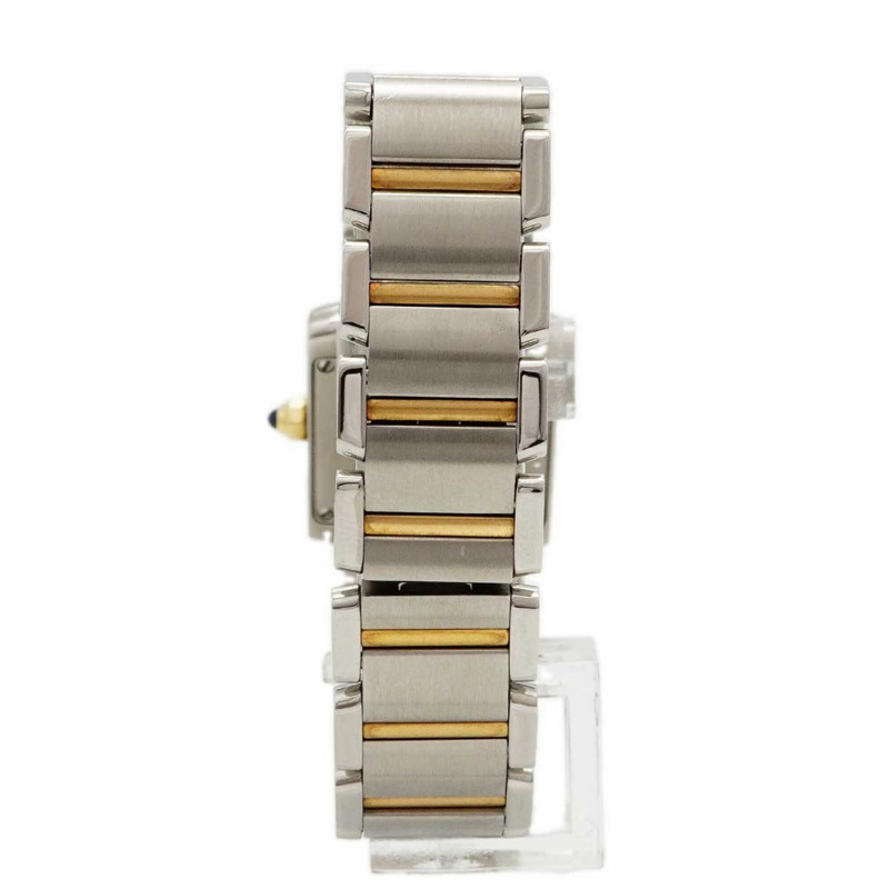 卡地亞 Tank Française SM 雙色 W51007Q4 白色錶盤女錶-7