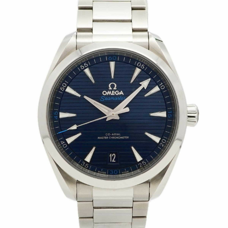 歐米茄海馬系列 220.10.41.21.03.001 海軍藍錶盤男士腕錶-0