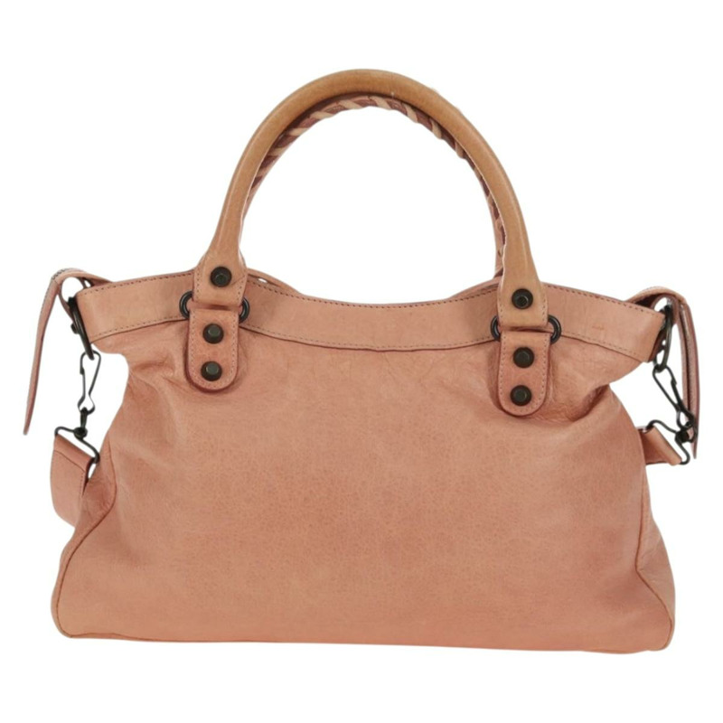 【日本直送】BALENCIAGA The Town 手提包 皮革 兩用 粉紅色 240579 正品 175475SAV-1