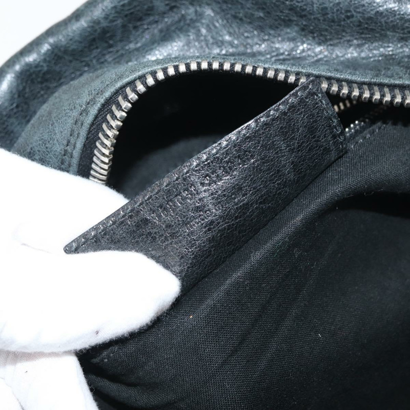 【日本直送】BALENCIAGA Matelasse 手提包，黑色銀色皮革，貨號 168031，正品號 176383A-11