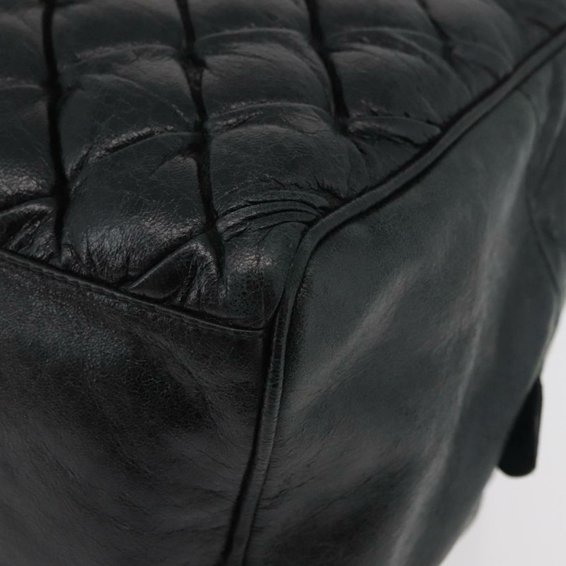 【日本直送】BALENCIAGA Matelasse 手提包，黑色銀色皮革，貨號 168031，正品號 176383A-15