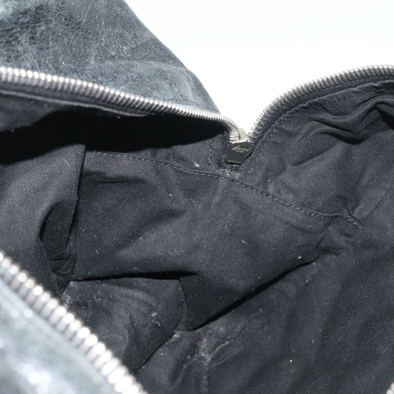 【日本直送】BALENCIAGA Matelasse 手提包，黑色銀色皮革，貨號 168031，正品號 176383A-18
