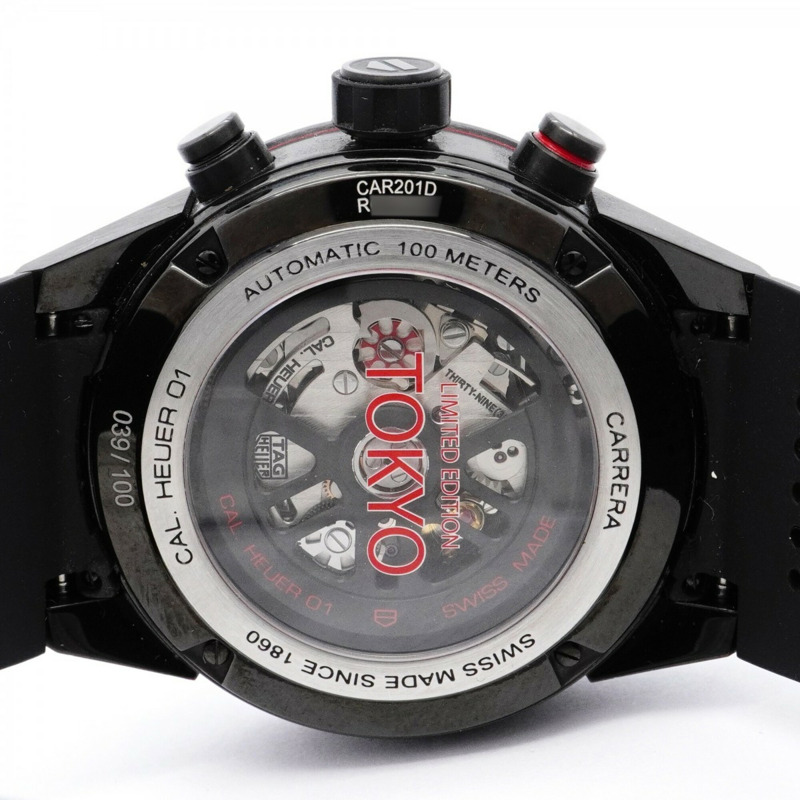 TAG Heuer Carrera TYO 限量版（東京限量100枚）CAR201D 鏤空錶盤男士腕錶-4
