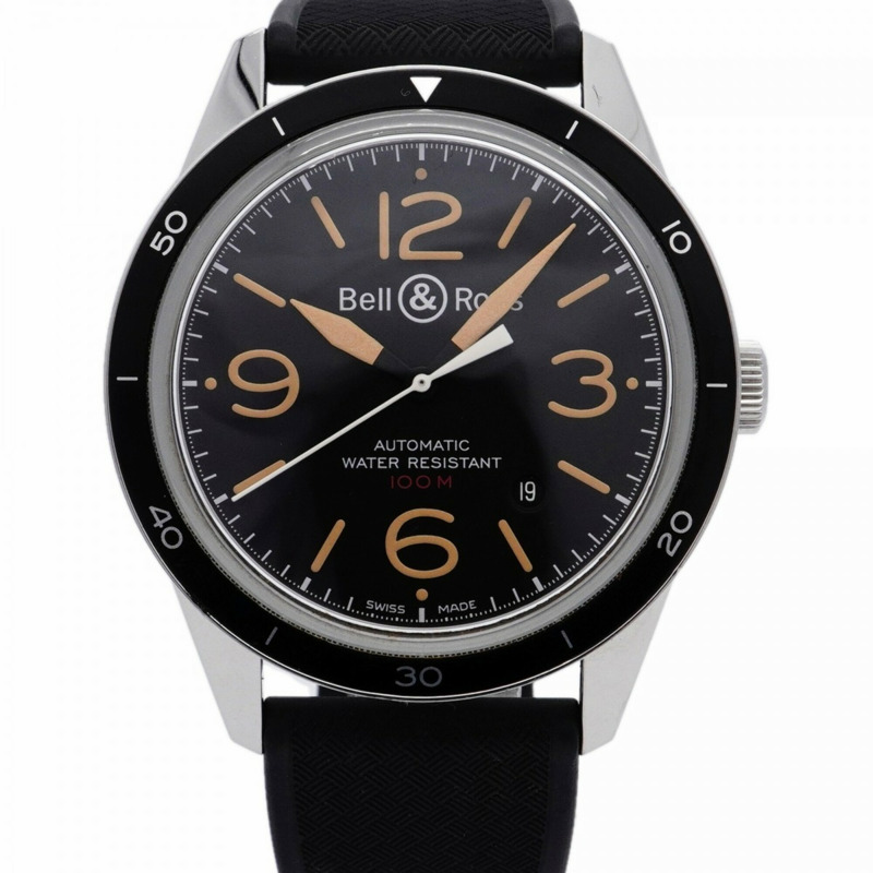 Bell & Ross Sport Heritage BR123-92-SP 黑色錶盤男士腕錶-0