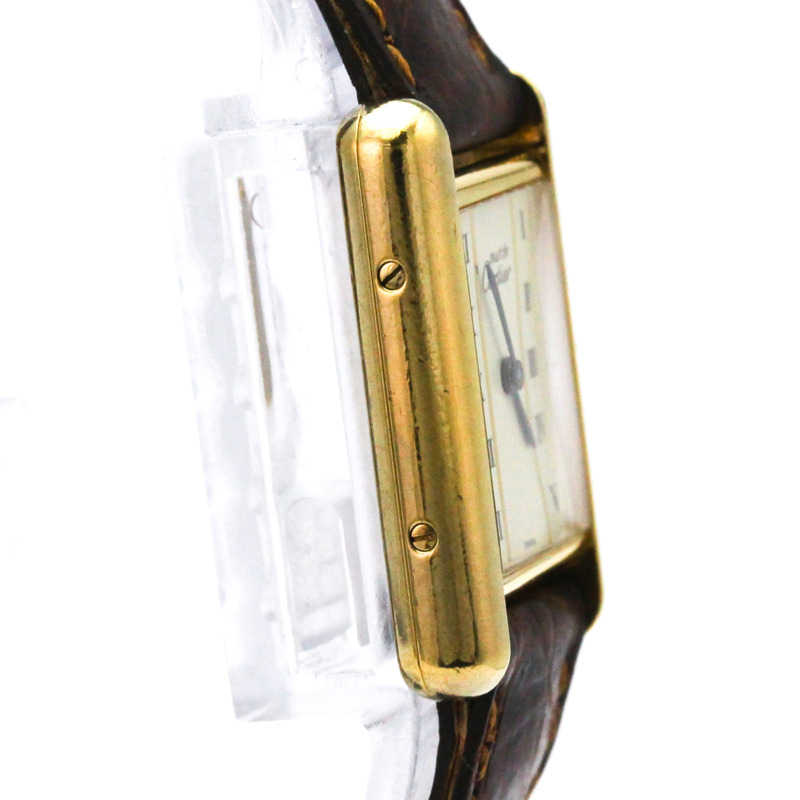 卡地亞 Must Tank 鍍金石英女士腕錶 5057001-7