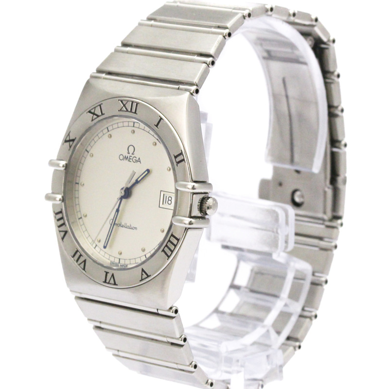 歐米茄星座系列不鏽鋼石英男士腕錶 396.1070 拋光款-1