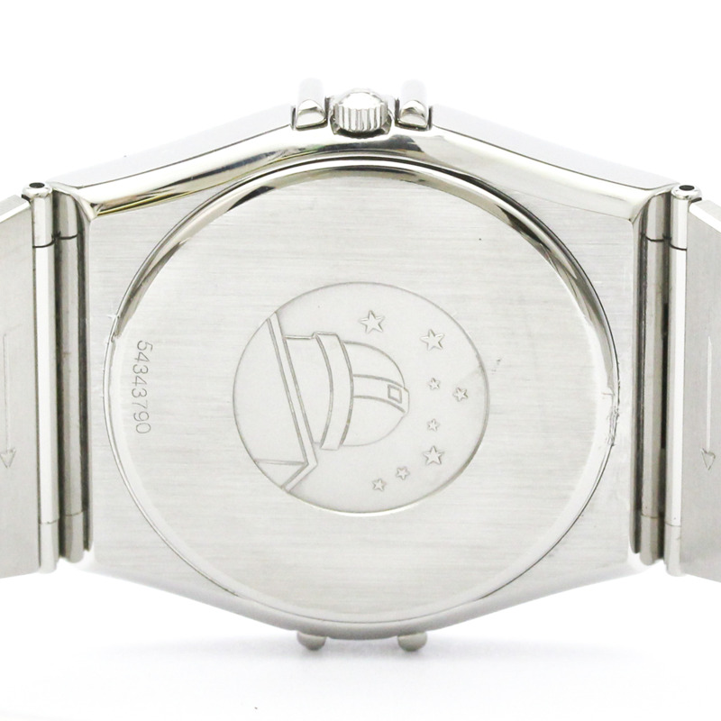 歐米茄星座系列不鏽鋼石英男士腕錶 396.1070 拋光款-5