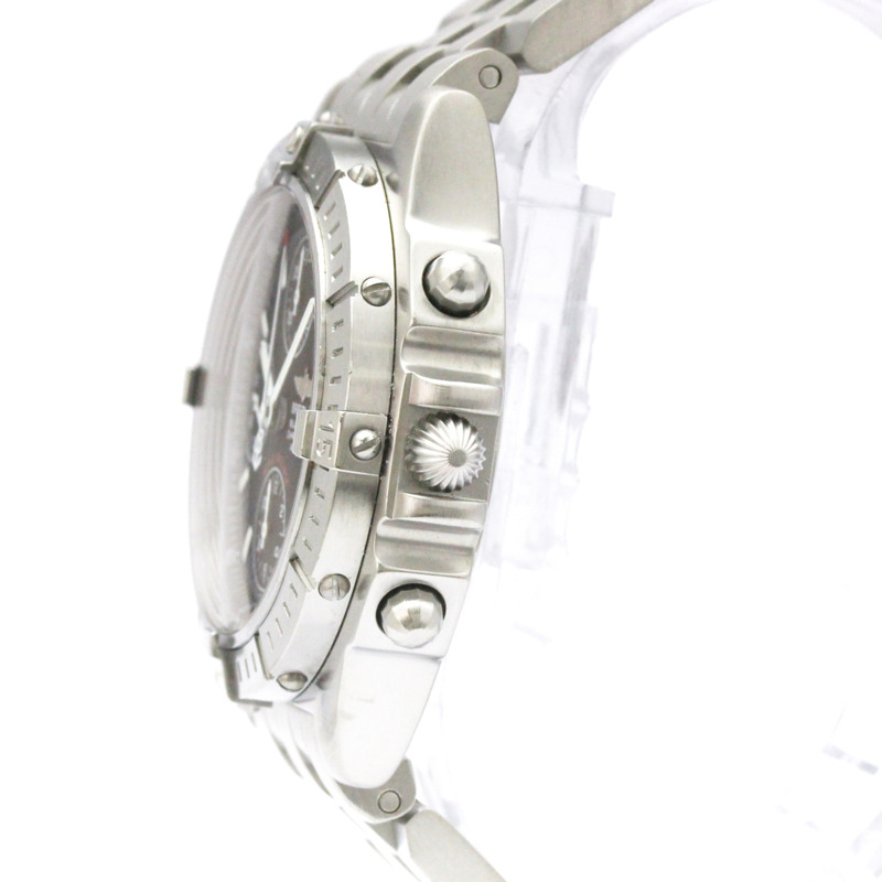 百年靈 Chronomat 黑鳥精鋼自動腕錶 A13353 拋光-3