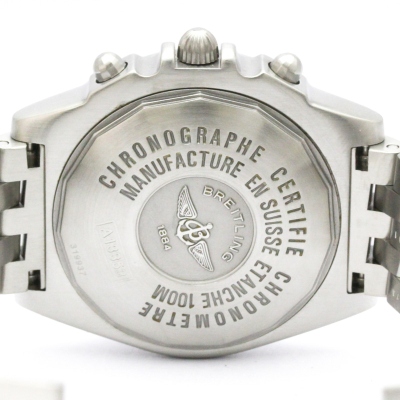 百年靈 Chronomat 黑鳥精鋼自動腕錶 A13353 拋光-5