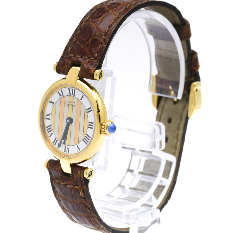 卡地亞 Must Vendome 鍍金石英女士腕錶 590004-1