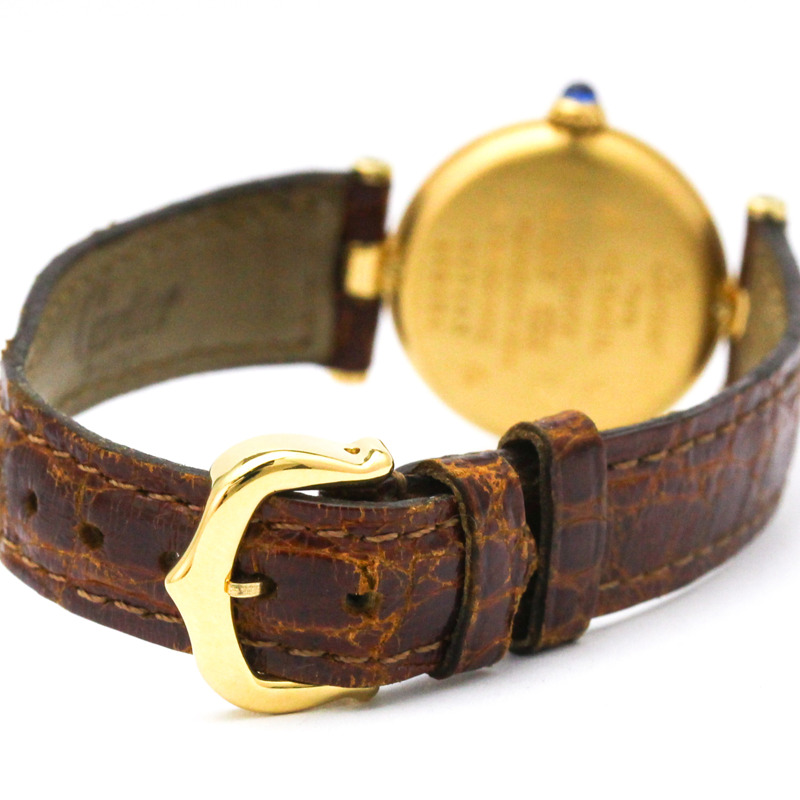 卡地亞 Must Vendome 鍍金石英女士腕錶 590004-4