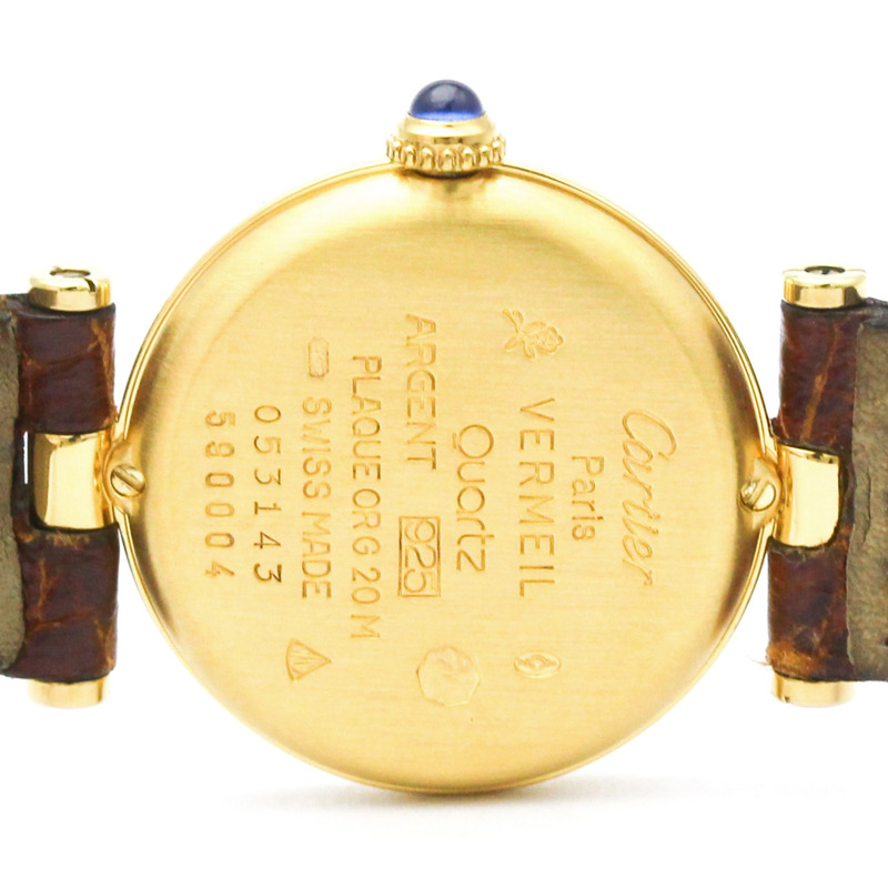 卡地亞 Must Vendome 鍍金石英女士腕錶 590004-5