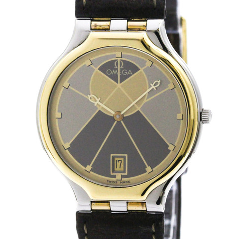 歐米茄碟飛系列 K18 金鋼石英男士腕錶 196.0316 拋光款