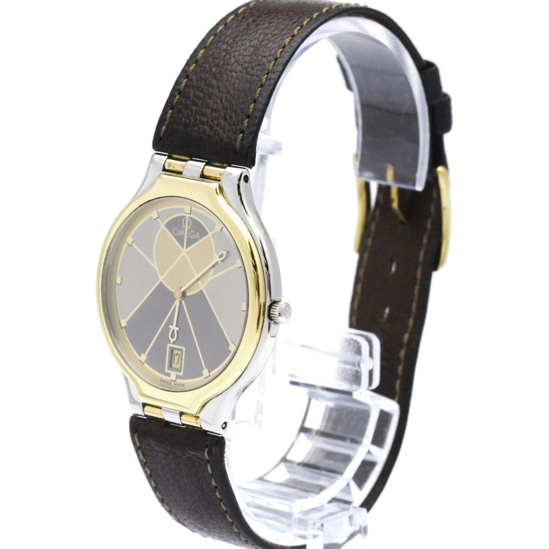 歐米茄碟飛系列 K18 金鋼石英男士腕錶 196.0316 拋光款-1