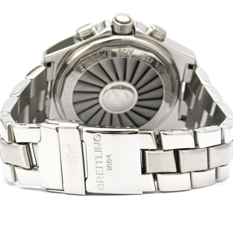 百年靈專業B-1系列精鋼石英男錶A68062拋光款-4