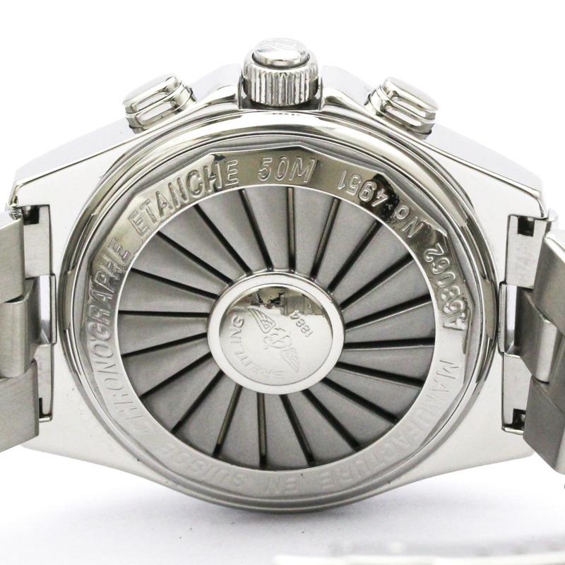 百年靈專業B-1系列精鋼石英男錶A68062拋光款-6