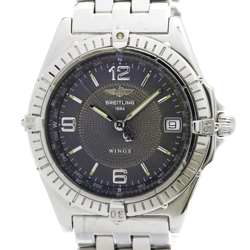 百年靈風行者自動上鍊不鏽鋼男士運動腕錶 A10050-0