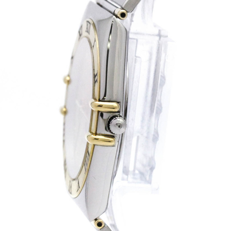 歐米茄星座系列日期顯示18K金精鋼石英男士腕錶 396.1070 拋光款-3