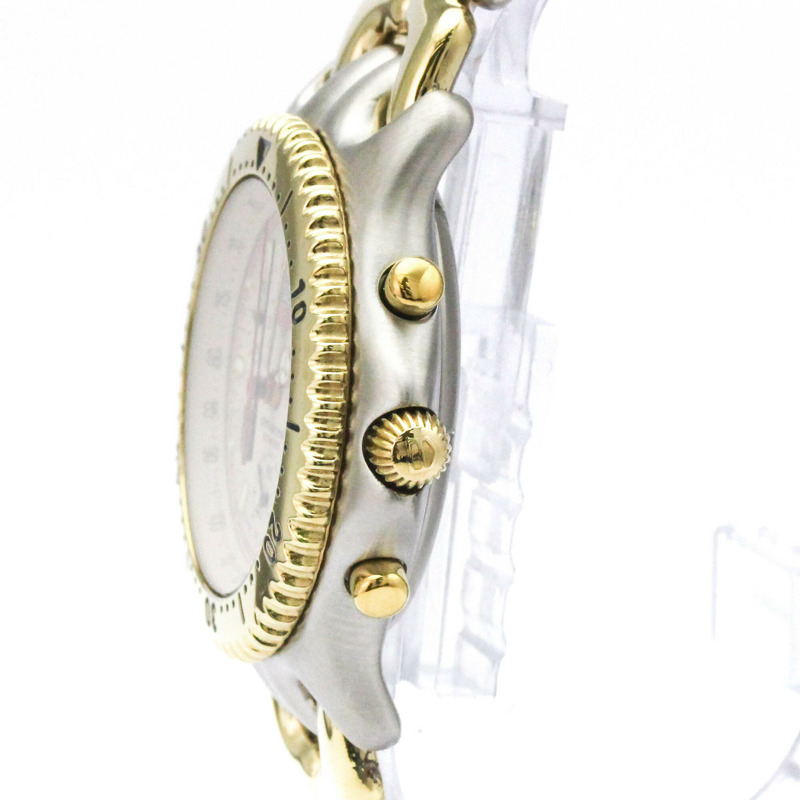 TAG HEUER Sel計時碼錶鍍金鋼男錶CG1123拋光-3