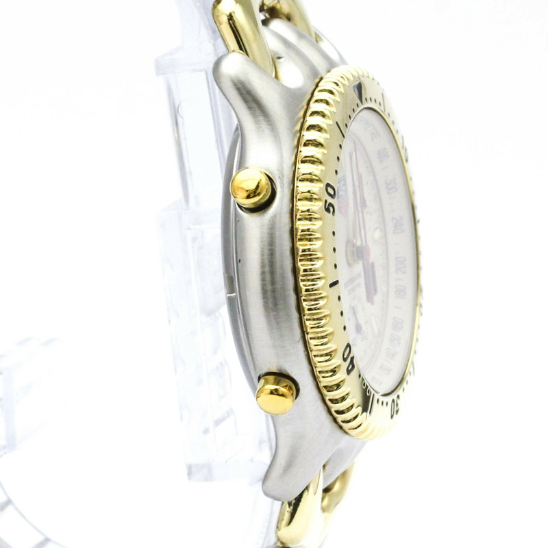 TAG HEUER Sel計時碼錶鍍金鋼男錶CG1123拋光-8