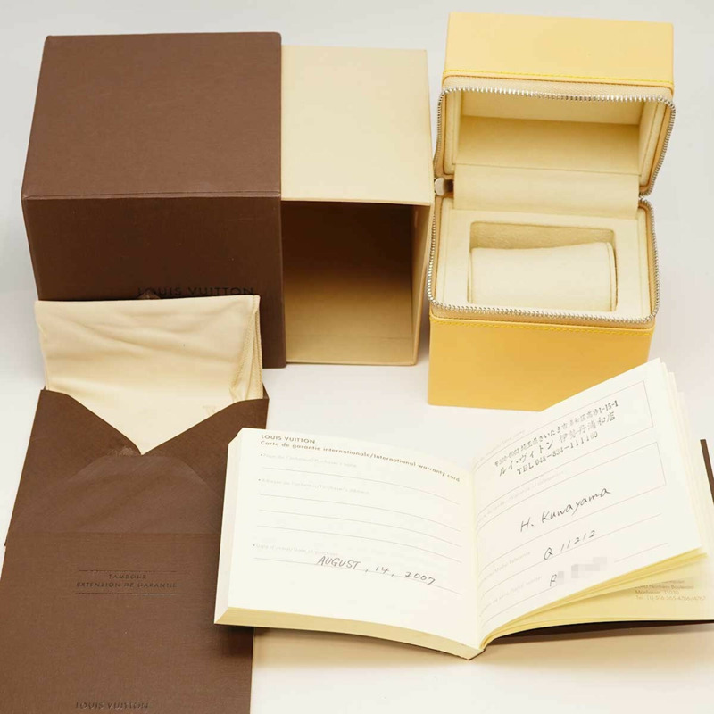 路易威登 Tambour Q1121 棕色錶盤男士腕錶-8