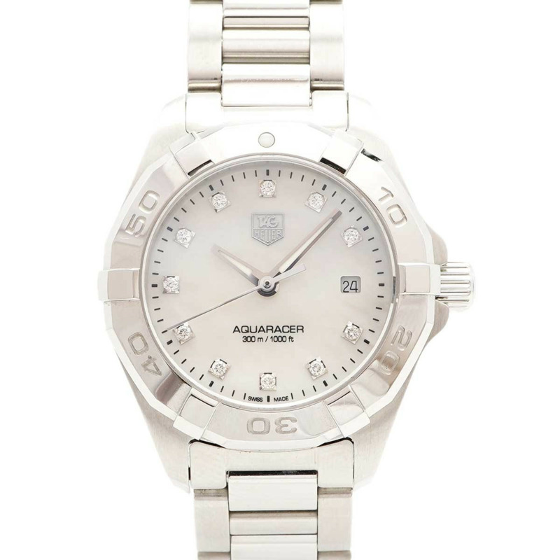TAG Heuer Aquaracer WAY1413 白色錶盤小姐腕錶-0