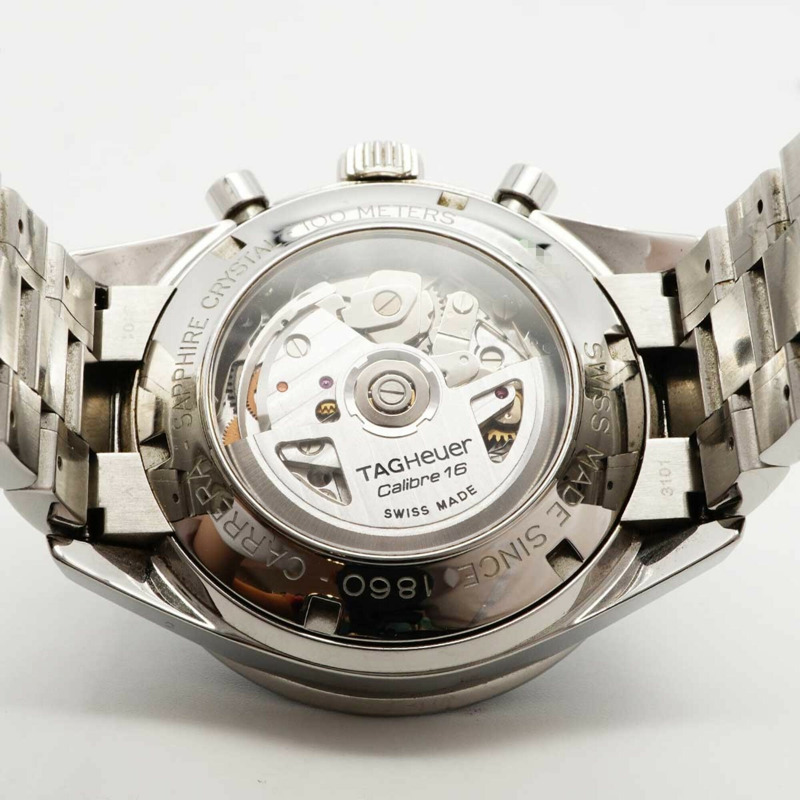 TAG Heuer Carrera CV2014 黑色錶盤男士腕錶-4