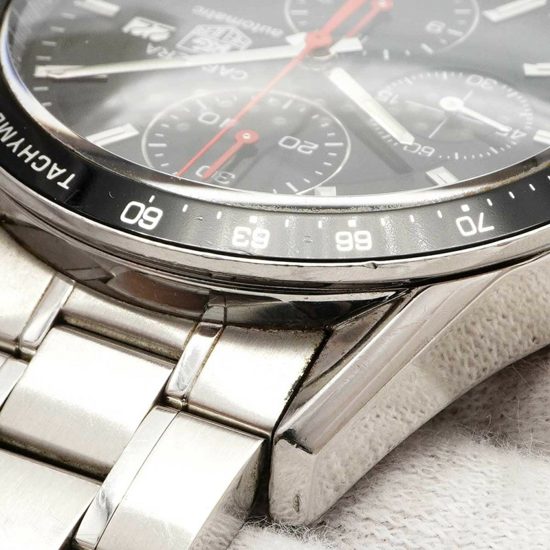 TAG Heuer Carrera CV2014 黑色錶盤男士腕錶-6