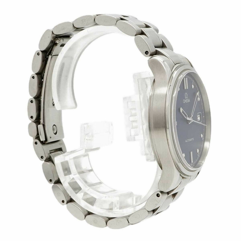 歐米茄經典系列日期顯示男士腕錶 5203.80 海軍藍錶盤-2