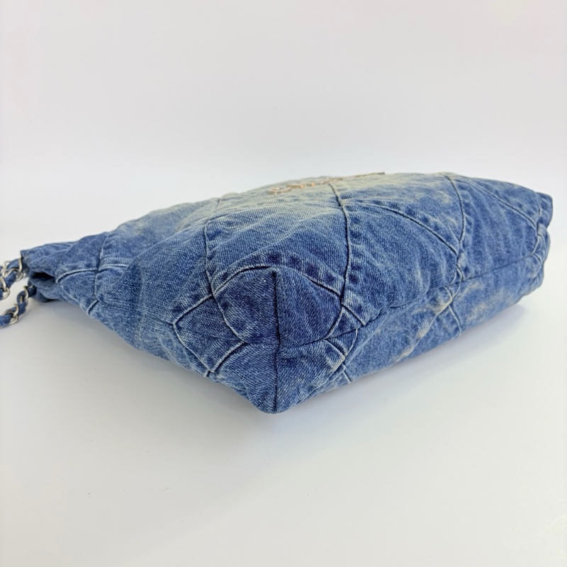 Chanel/香奈儿22bag 23P晶片款漸變牛仔小號 尺寸35×37×7高級 萬年時尚 百搭單品-7