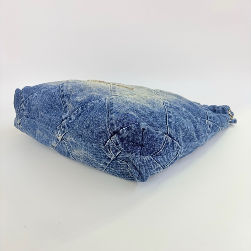 Chanel/香奈儿22bag 23P晶片款漸變牛仔小號 尺寸35×37×7高級 萬年時尚 百搭單品-9