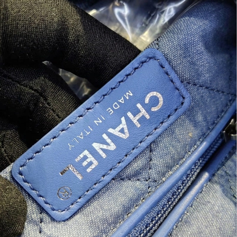 Chanel/香奈儿22bag 23P晶片款漸變牛仔小號 尺寸35×37×7高級 萬年時尚 百搭單品-12