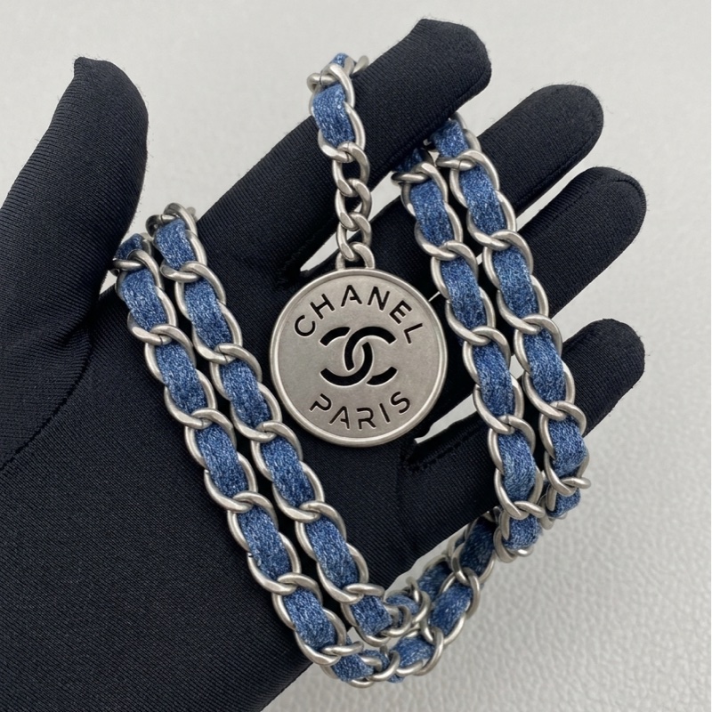 Chanel/香奈儿22bag 23P晶片款漸變牛仔小號 尺寸35×37×7高級 萬年時尚 百搭單品-13