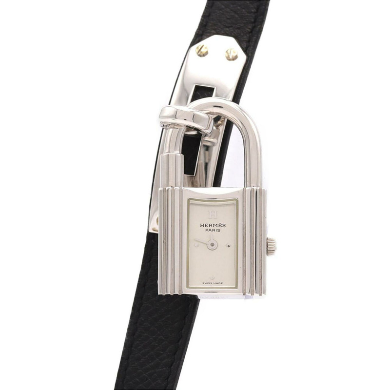 愛馬仕 Kelly KE1.250 銀色石英錶-0