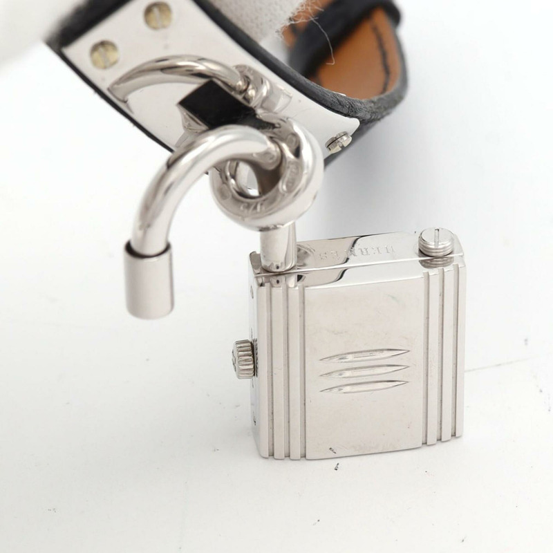 愛馬仕 Kelly KE1.250 銀色石英錶-4