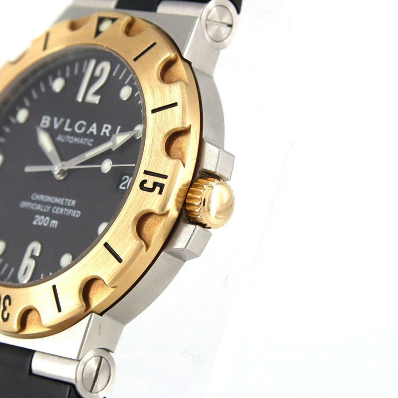 寶格麗 Diagono Scuba SD38SGVD SSxYG 自動腕錶-2