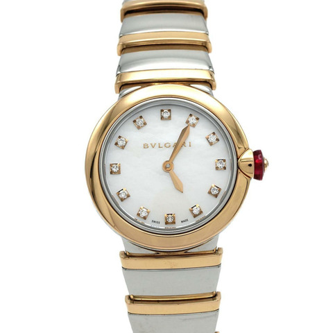 寶格麗 Lucea PG 組合 12P LUP28SG LU28WSPGSPG 12 SSxPG 石英錶