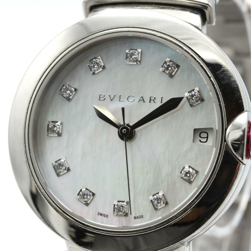 寶格麗 Lucea 11P 102199 LU33S LU33WSSD 11 SS 自動腕錶-4