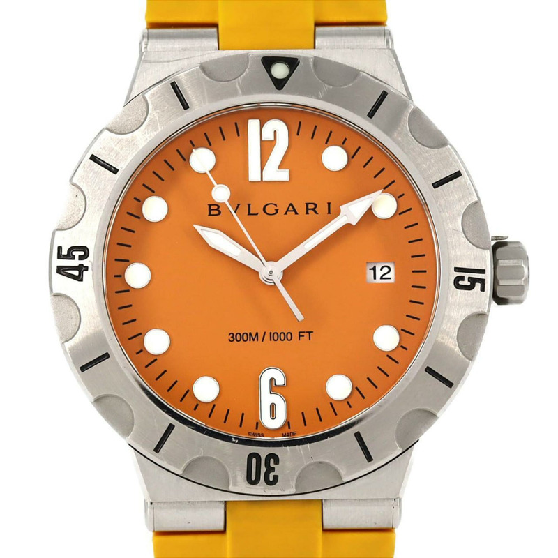 寶格麗 Diagono Scuba DP41SSD DP41C8SVSD 不鏽鋼自動腕錶-0