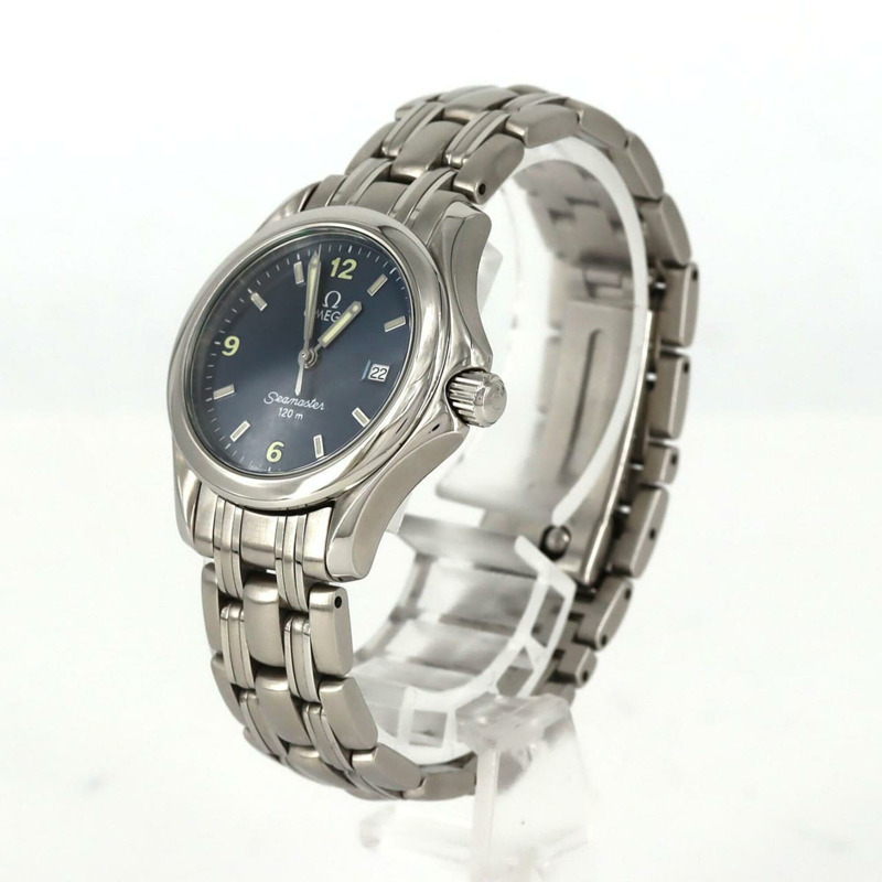 歐米茄海馬120 2571.83不鏽鋼石英錶-1