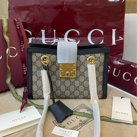 ❤️Gucci古馳 99新 padlock 黑色 有塵袋  有扣膜  尺寸26*18