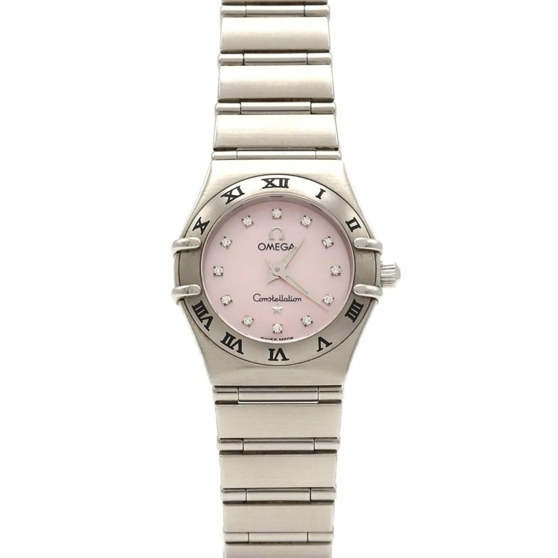 歐米茄星座系列迷你12P 1562.65不鏽鋼石英錶-0