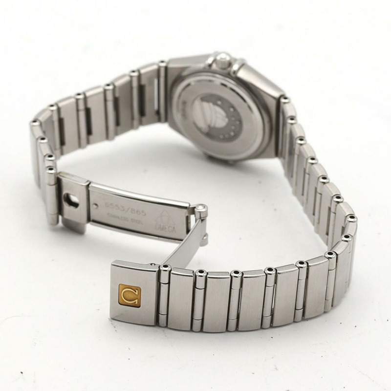 歐米茄星座系列迷你12P 1562.65不鏽鋼石英錶-5