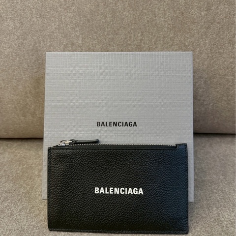 巴黎世家黑色零錢卡包