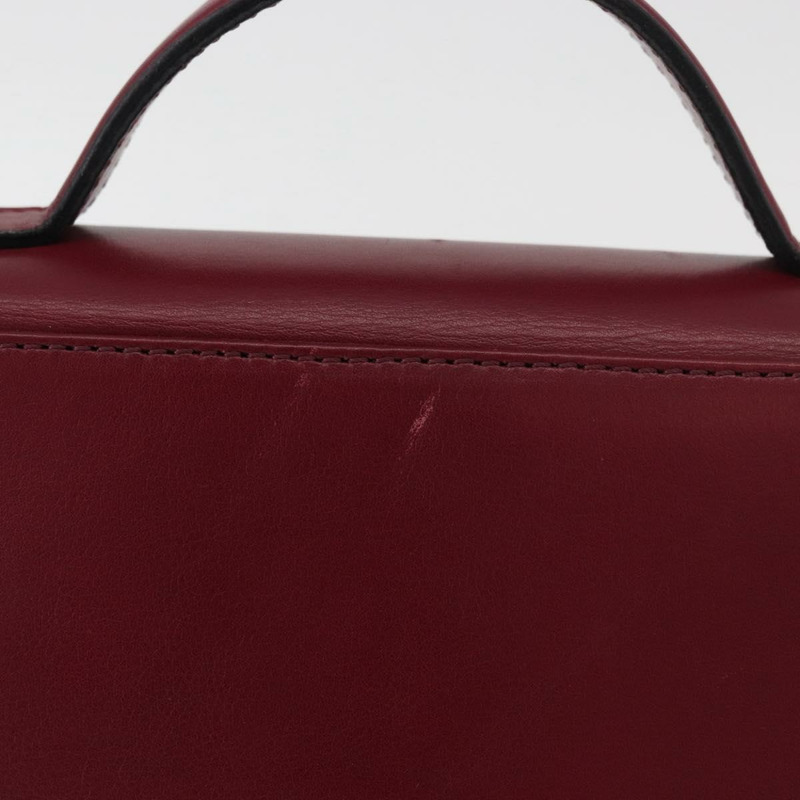 【日本直送】CELINE Circle 手提包 皮革 兩用 酒紅色 金色 正品 176822A-2
