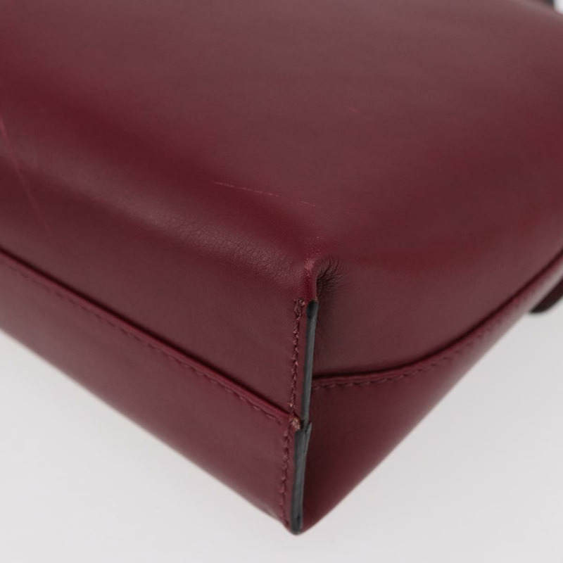 【日本直送】CELINE Circle 手提包 皮革 兩用 酒紅色 金色 正品 176822A-18