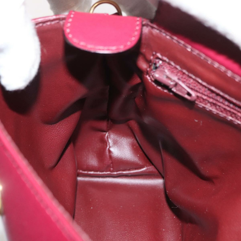 【日本直送】CELINE Circle 手提包 皮革 兩用 酒紅色 金色 正品 176822A-22