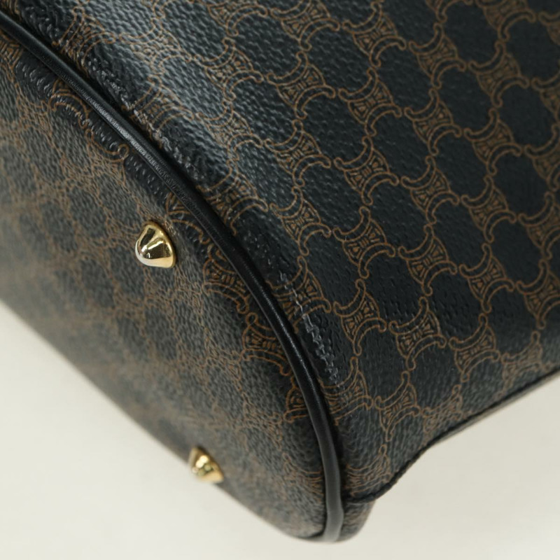 【日本直送】CELINE Macadam帆布托特包 PVC皮革 黑色金色 Auth am11378V-13